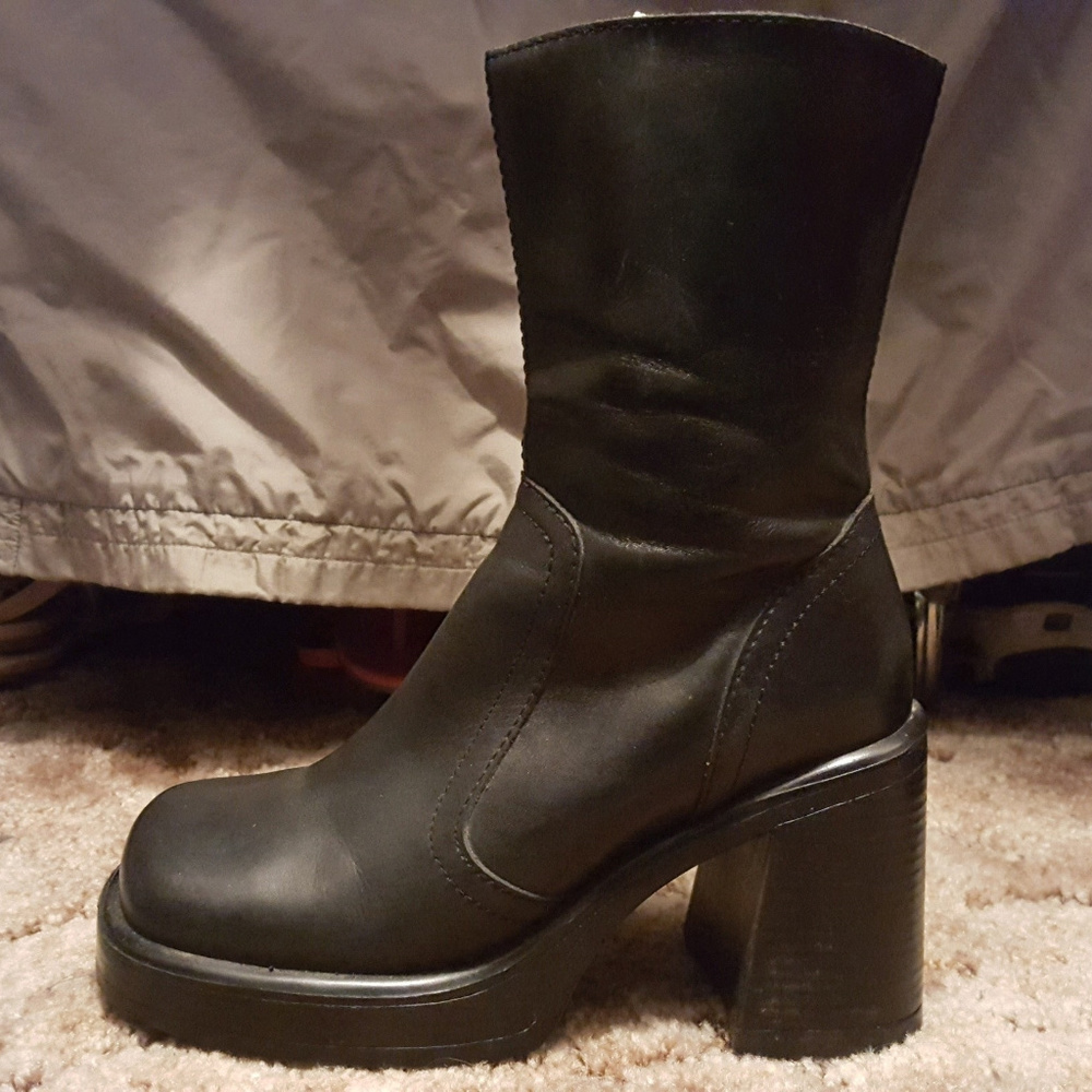 Black Leather Boots